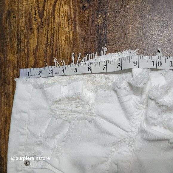 American Eagle Hi Rise Shortie Shorts 4 Embroidered Pockets Country Girl - Picture 13 of 14